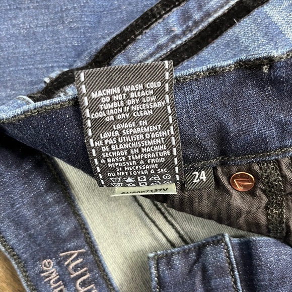 7 For All Mankind Ankle Skinny Jeans Pants Denim ((size 24)) - Picture 8 of 8